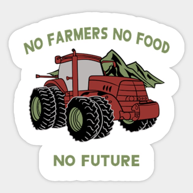 No Farmers No Food No Future Sticker by Oiyo